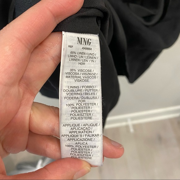 Mango suit black draped dress - Picture 4 of 4